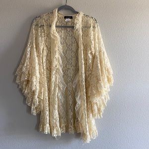 Beautiful Lace Cream Cardigan